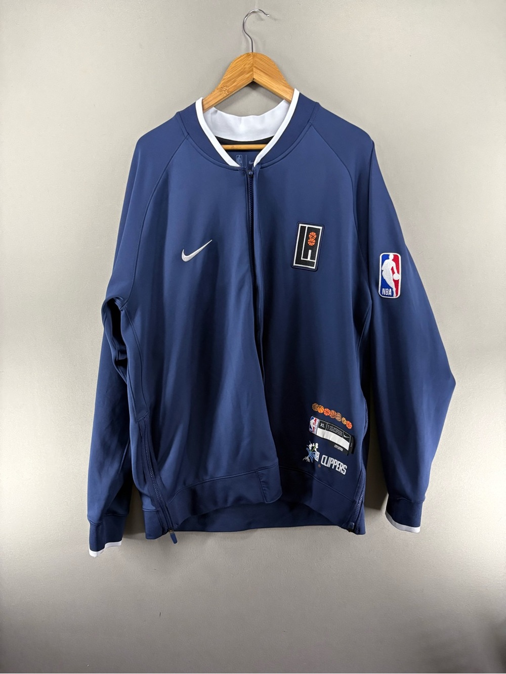 Nike Los Angeles Clippers City Edition 23/24 Authentic Jacket Men's XL Tall Blue